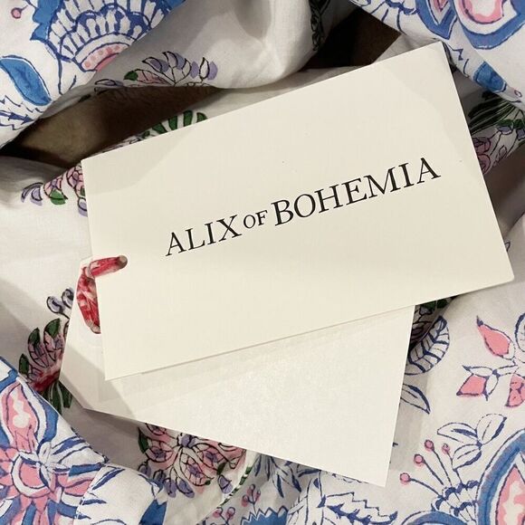 NWT Alix of Bohemia Fifty Fifty Bloom Floral Dress Button Front Size L - Picture 8 of 9